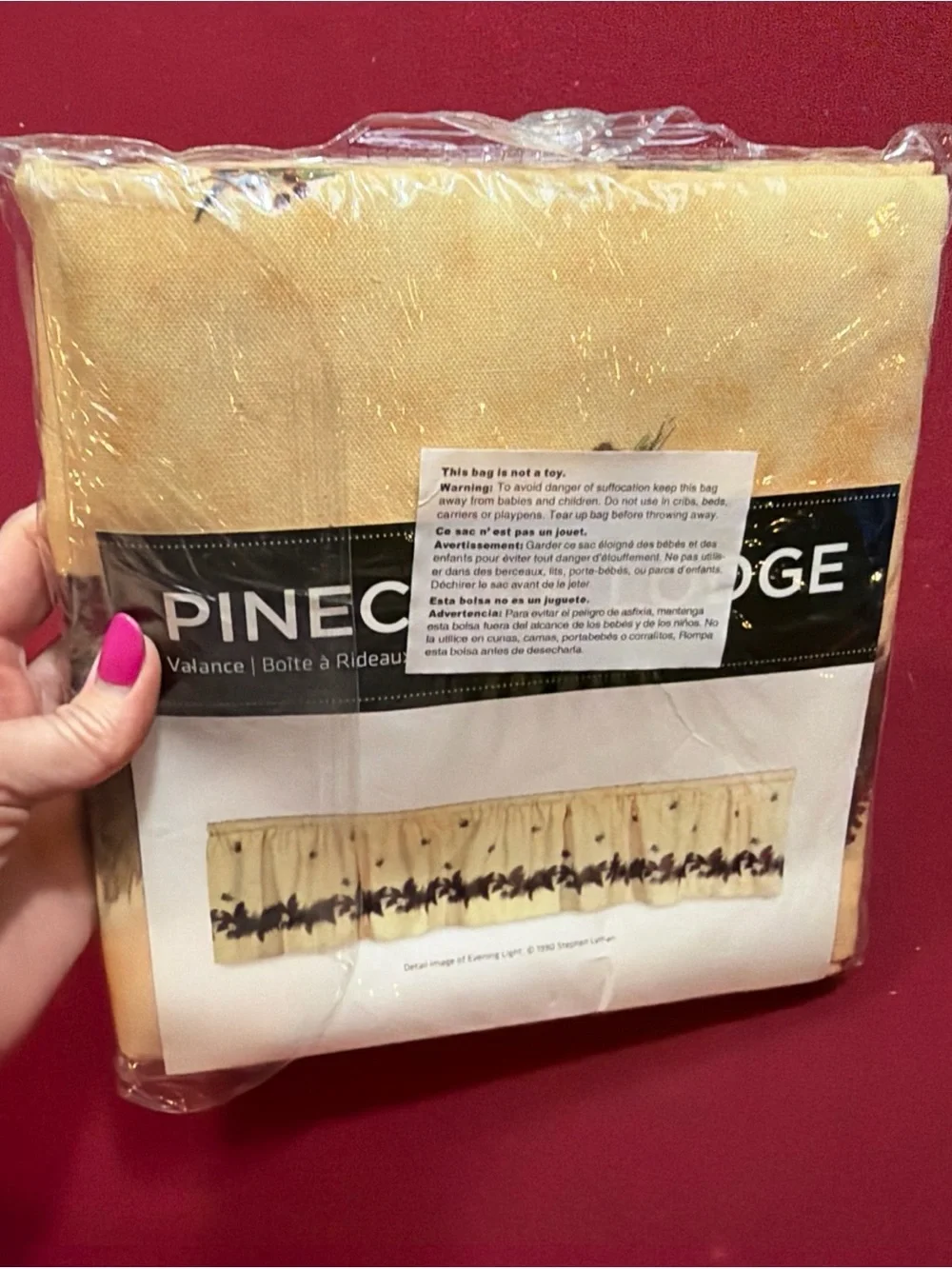 Pinecone Lodge Window Valance 14